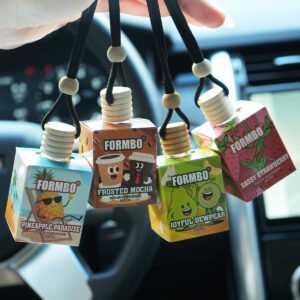Car perfume pendant, refreshing and invigorating, light fragrance, odor removal, decorative item, hanging rope