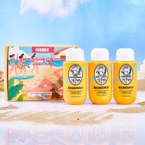 FORMBO Rio Summer Brazilian Moisturizing and Hydrating Fragrance Shampoo, Conditioner, and Body Wash Three-piece Set 90ml*3